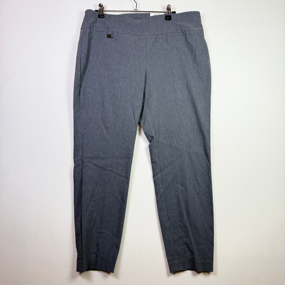 ALFANI Light Grey Tummy Control Skinny Leg Dress Pants 14PS